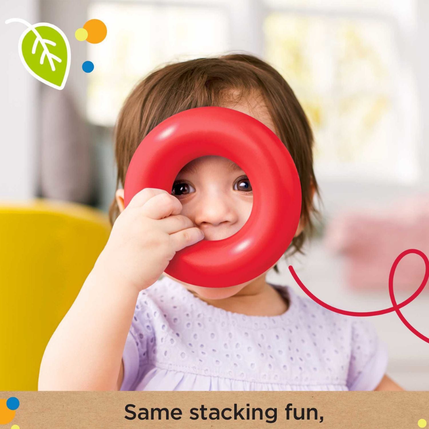Plastic stacking rings educational toy with teddy bear design Plastic stacking rings educational toy with teddy bear design